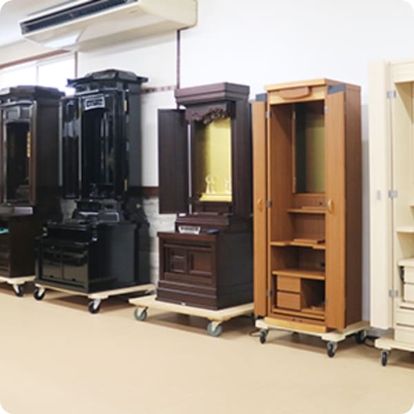 実物が見れるショールーム仏壇