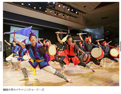 沖縄音楽隊・創大イチャリバチョーデーズ　エイサーの祭典で平和の舞 2016年10月31日