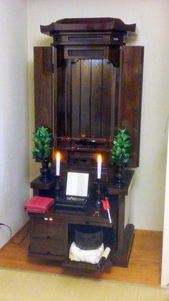 長野県のお客様より仏壇の設置が終わり、なんとご主人様が入会されたとメール頂きました！