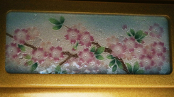 創価学会 家具調 中古仏壇　636　桜のお花の焼き物　発売しました
