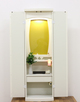 創価学会中古 家具調仏壇B689 ホワイト・額縁　格安で発売いたします。