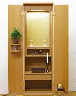 創価学会 アウトレット 家具調仏壇 「スマート」 ライト：東京のお客様にご注文頂きました。