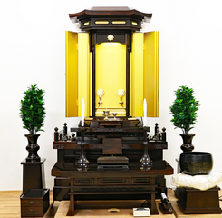 創価学会 厨子型中古仏壇 954 シャム柿 徳島仏壇 経机:発売しました。
