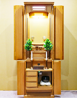 創価学会 家具調仏壇 「エトラント」 ホワイトオーク：茨城県のお客様にご注文頂きました。
