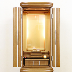 創価学会 家具調仏壇 「チェンジ」 上台 ライトオーク：茨城県のお客様