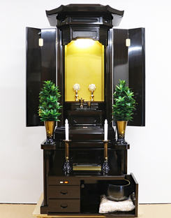 創価学会 厨子型 中古仏壇 1056 勝利 2型 黒檀：桜梅桃李.comから発売しました。