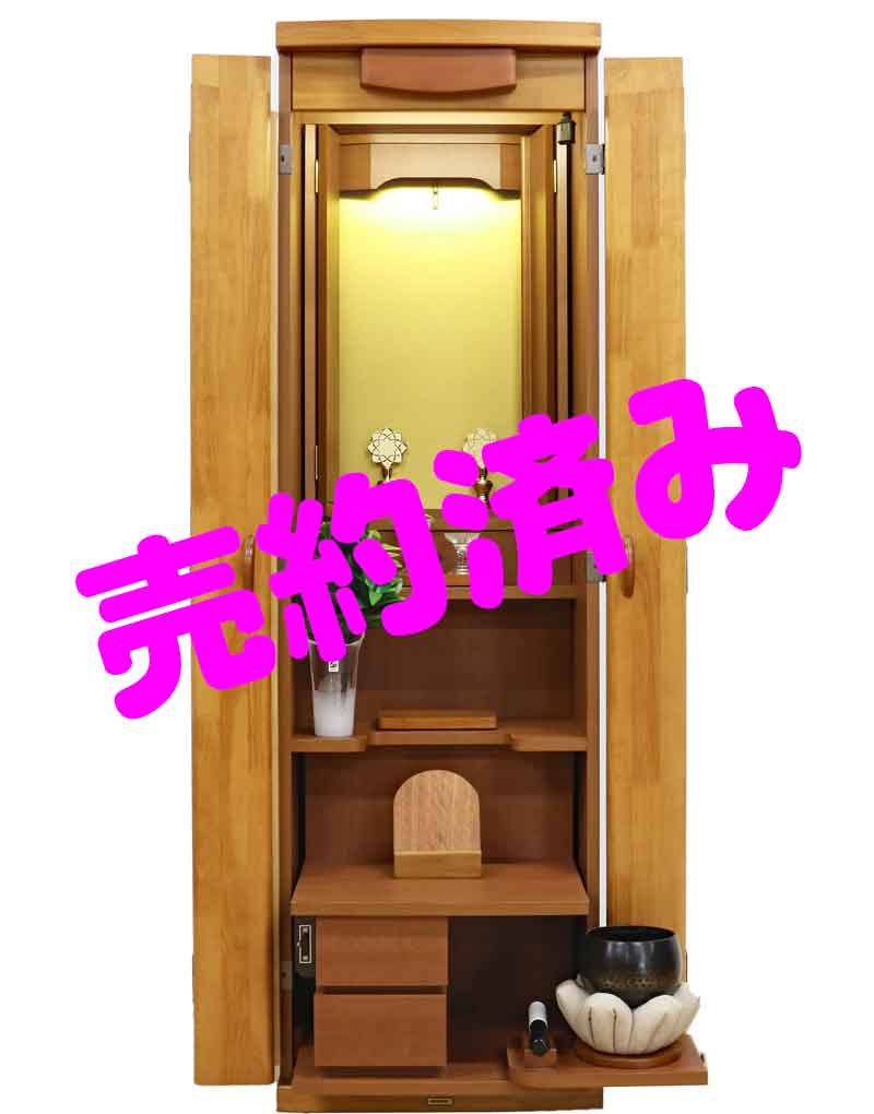 創価学会 家具調 中古仏壇 1113 パイン:千葉県よりご来店、ご購入頂きました。