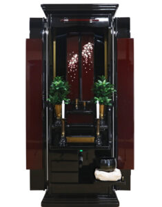 創価学会 家具調 中古仏壇 1163 京仙華 しだれ桜蒔絵：発売しました