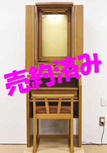 創価学会 イス付き家具調仏壇 「チャンス 椅子型」 ナラ:特装ご本尊様可：東京お客様：売約頂きました
