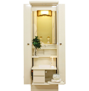 創価 家具調中古仏壇 1369 フロート：桜梅桃李.com型発売！