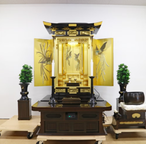 創価学会 厨子型 中古仏壇「白鳳 1401」｜大型・自動開閉整備済み｜思いっきり題目をあげたい方へ【桜梅桃李.com】