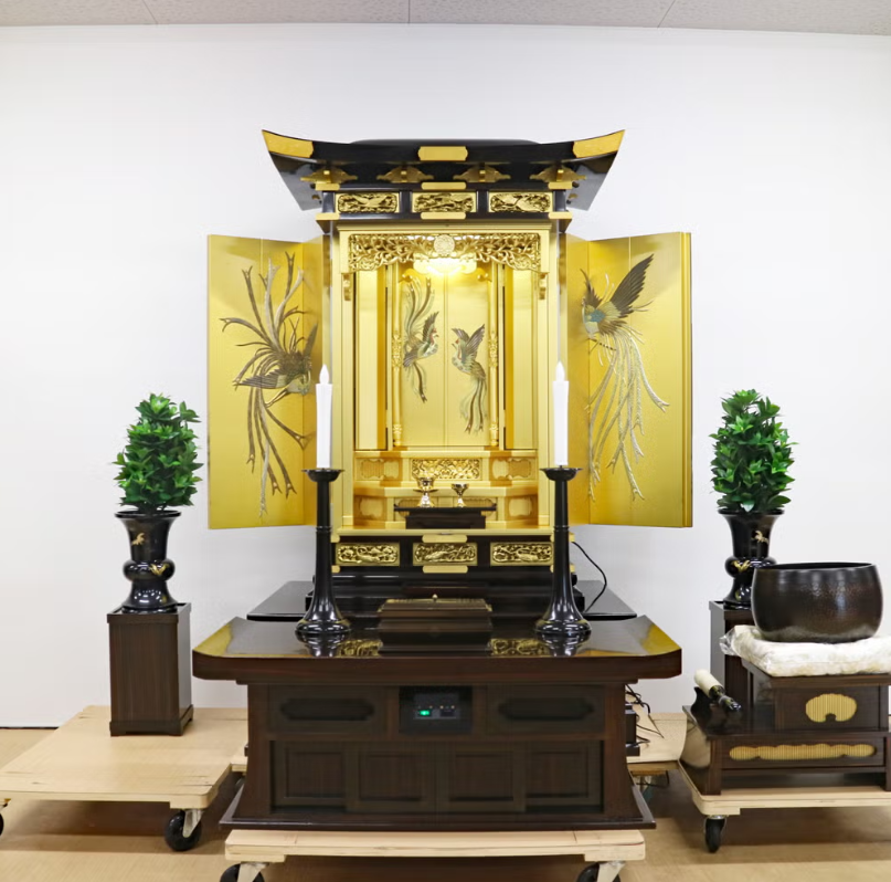 創価学会 厨子型 中古仏壇「白鳳 1401」｜大型・自動開閉整備済み