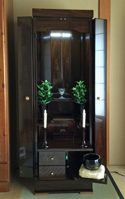 京都に家具調仏壇を納品したお客様からメールが来ました