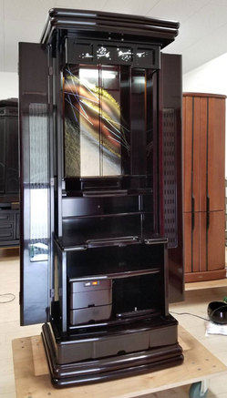 創価中古仏壇847、素敵な家具調仏壇入荷メンテナンス終了、間もなく販売開始！