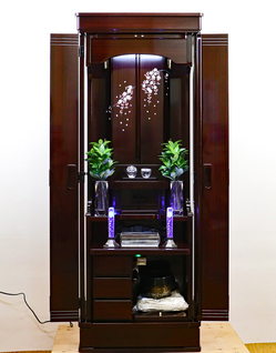 創価学会 家具調仏壇 「宝塔」 ローズ しだれ桜