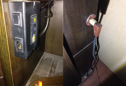 スイッチのオレンジが脱落で故障：新品交換で対応できます。