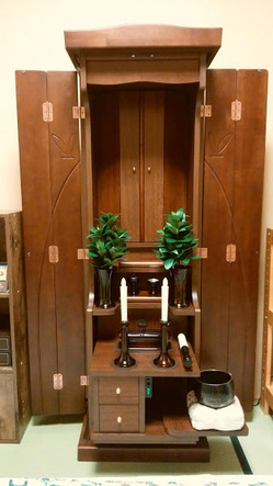 創価学会 家具調仏壇 「ラックス」 ダーク：購入のお客様よりコメントを頂きました。