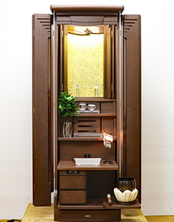 創価学会 家具調 中古仏壇 939 アップルウッド