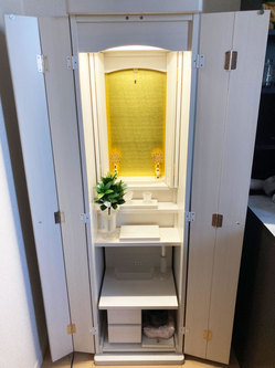 創価学会 家具調 中古仏壇 1004 セリオ：息子さんのために購入いただき無事到着との事