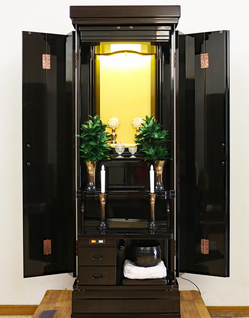 創価学会 家具調 中古仏壇 1011：東京都八王子市購入のお客様より御礼のメッセ―ジが届きました。