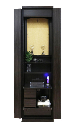 創価学会 家具調仏壇 「イクシア」 黒檀 ：奄美黄島よりご注文頂きました