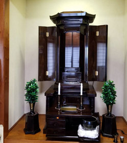 創価仏壇：勝利2型鉄刀木（タガヤサン）茨城県古河市に納品してきました。