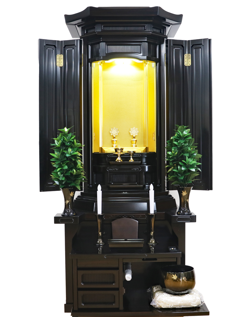 創価学会 厨子型 中古仏壇 1119 優雅　黒檀：発売しました