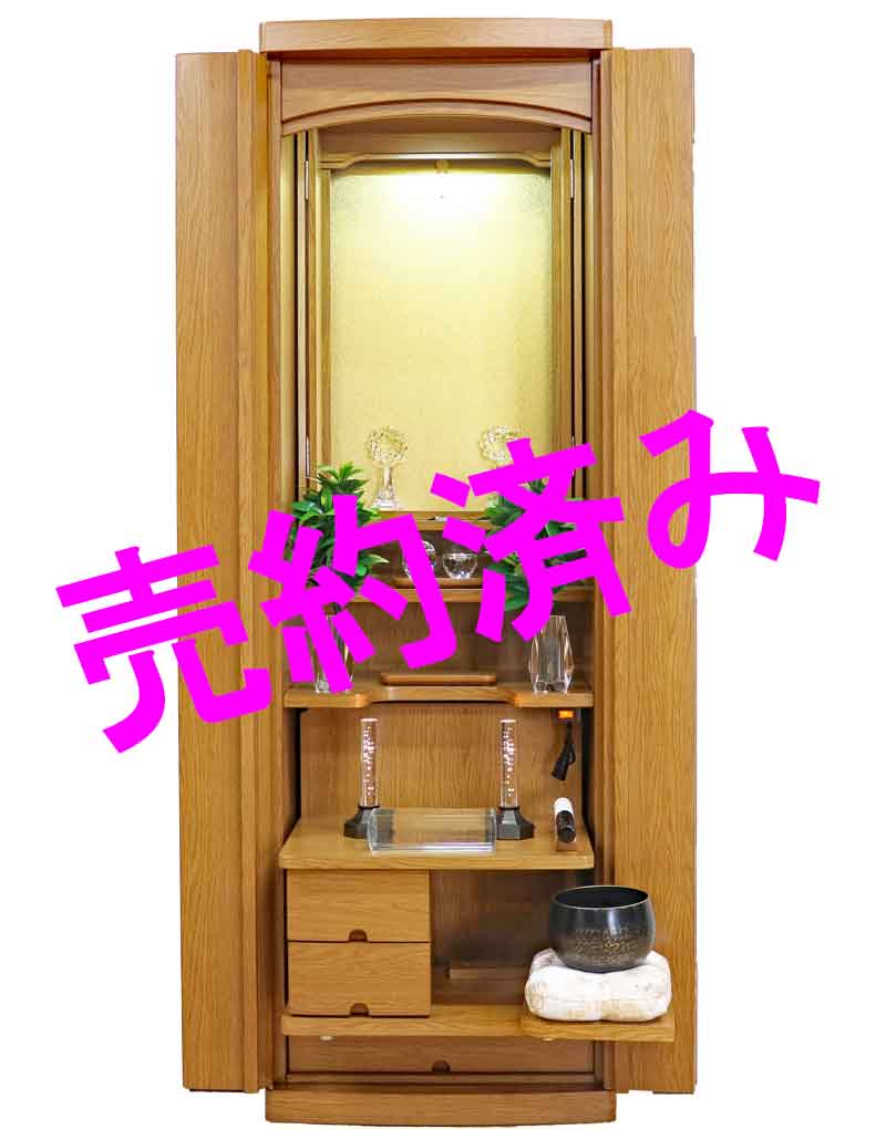 創価学会 家具調仏壇 「心」 なら 手動厨子扉：お買い上げ頂きました。