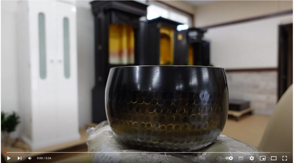 創価学会 本手打ちリン 6寸 口径18cmの音色です。お客様よりご要望を頂きました。