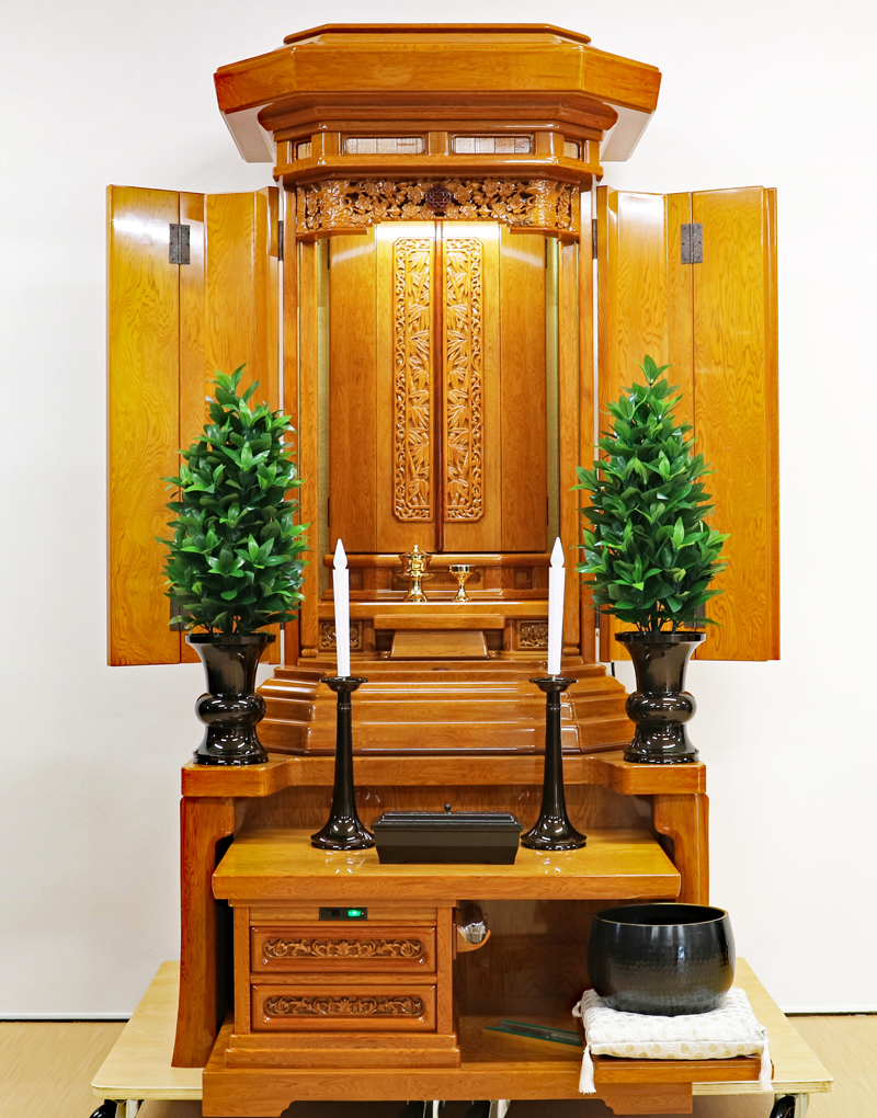 創価学会 屋久杉本金箔厨子型仏壇 ：受注生産になります。