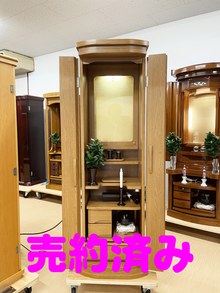 創価仏壇見学：栃木県からご夫婦でご来店気に入って頂き家具調仏壇コレクトご成約頂きました！