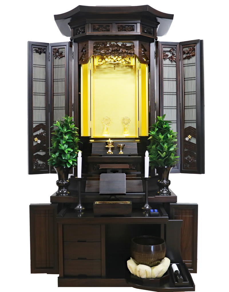 創価学会 厨子型 中古仏壇 1160 27号黒檀：発売！