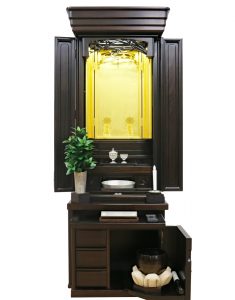 創価仏壇 中古仏壇1167 黒檀 金剛堂さんの素晴らしい金箔:超お買い得モデルです