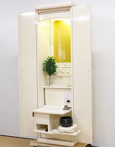 創価学会 家具調 中古仏壇 1143 リベルタ：お預かりしていました。本日静岡に出荷します。