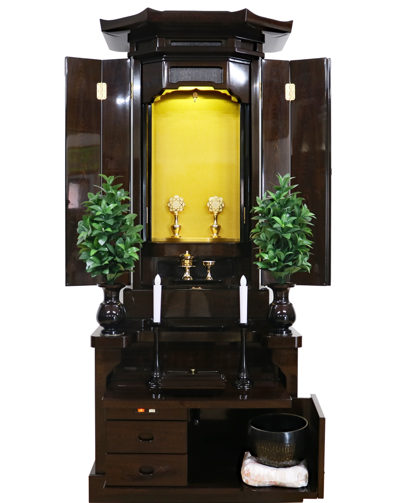 創価学会 厨子型 中古仏壇 B1186：お手頃格安で販売します！