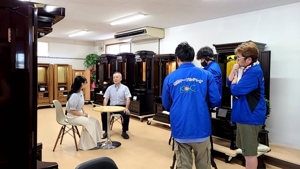 古河ケーブルテレビの取材を受けました：９月４日から９月１０日：７時３０分：１２時３０分：１７時３０分：２１時３０分：２３時３０分に放映されます。