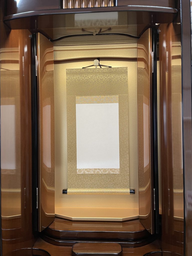 創価仏壇専門店：2023年創価学授与・特装ご本尊様サイズ：４８×２７㎝