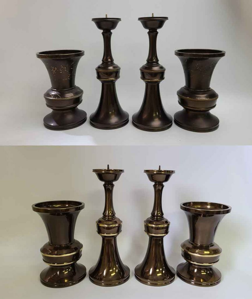 創価仏壇・仏具の塗装し直しをご依頼されました