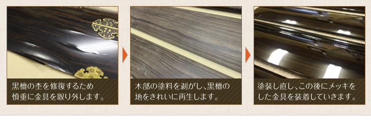 創価仏壇修理：扉がはがれたとのお問い合わせが有りました。