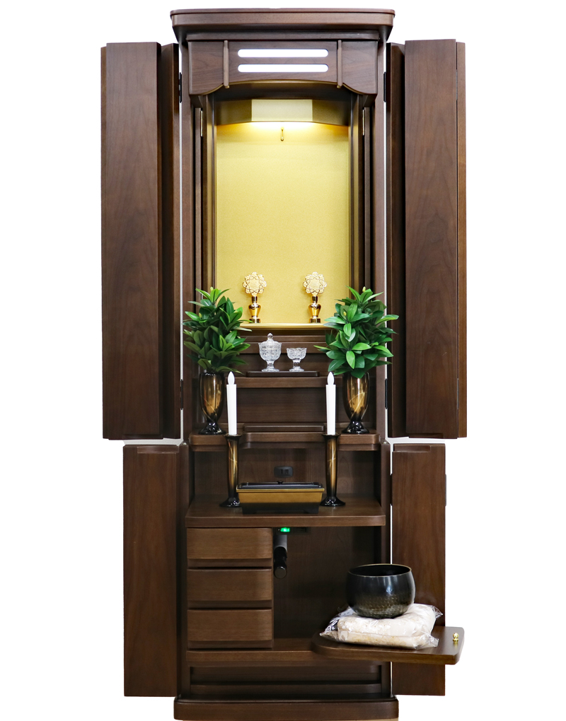 全国対応：年末お届け可能：大特価：創価学会 家具調 中古仏壇 1182 エトラント