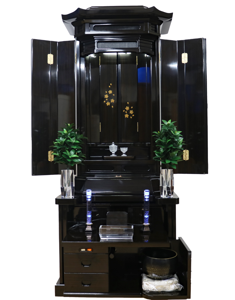 全国対応：年末お届け可能：大特価：創価学会 厨子型 中古仏壇 1208 特装ご本尊