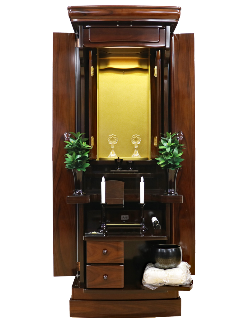 全国対応：年末お届け可能：大特価・創価学会 家具調 中古仏壇 B1213 マイルド