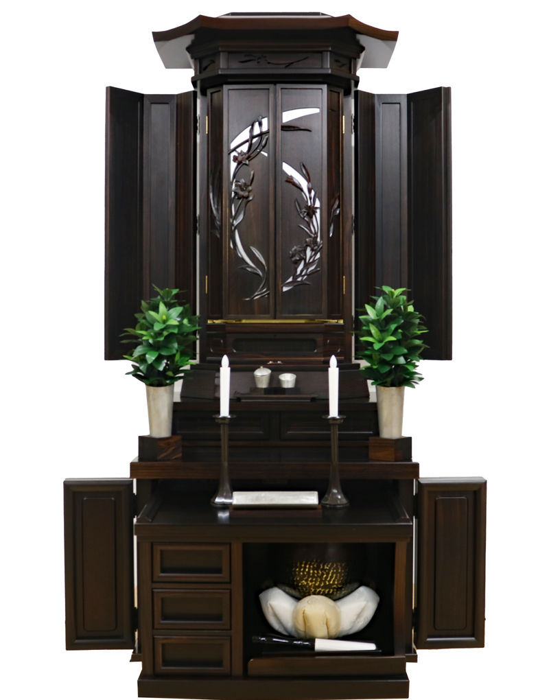 創価学会 厨子型 中古仏壇 1225　25本黒檀 白ゆり：が欲しいと思っているが、今使ってる仏壇を買取又は引き取りして頂けるのか？