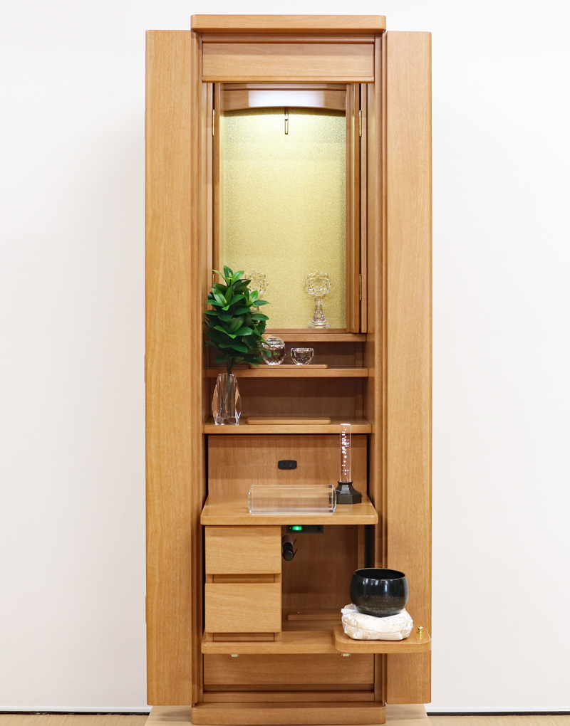 創価家具調仏壇 「イクシア」 ライトオーク :現品限り大特価販売