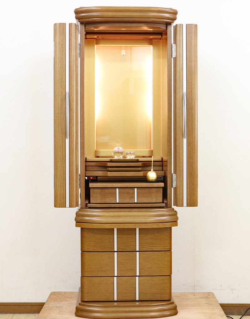 創価学会 家具調仏壇 「チェンジ」 下台付 :現品限り大特価：最後の１本販売中！