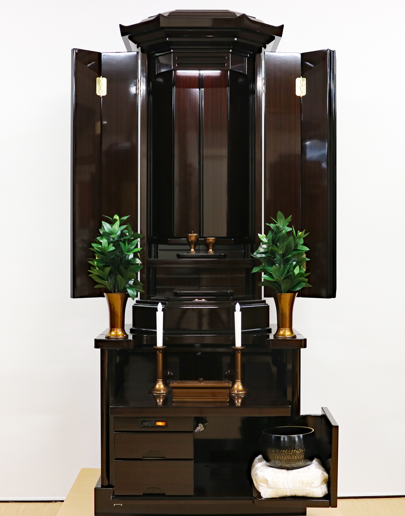 創価学会 厨子型仏壇 「翼」 黒檀：現品限り超大特価：発売します！