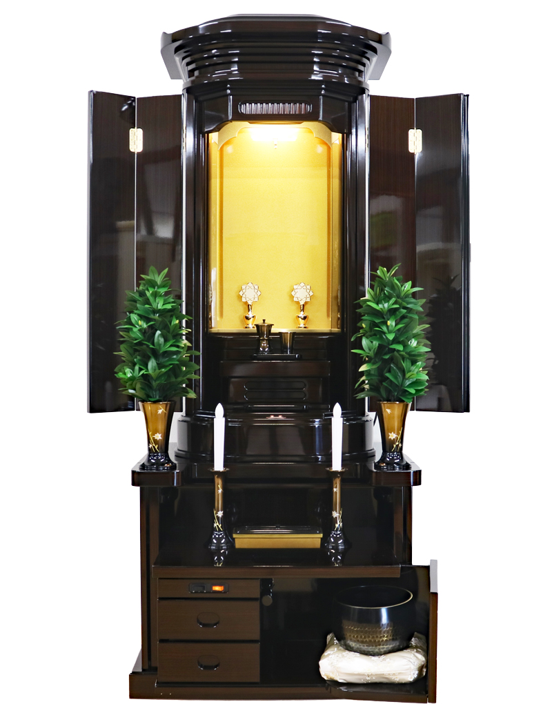 創価学会 厨子型仏壇 「蓮」黒檀:現品限り:超大特価販売します！桜梅桃李.comお勧めの逸品