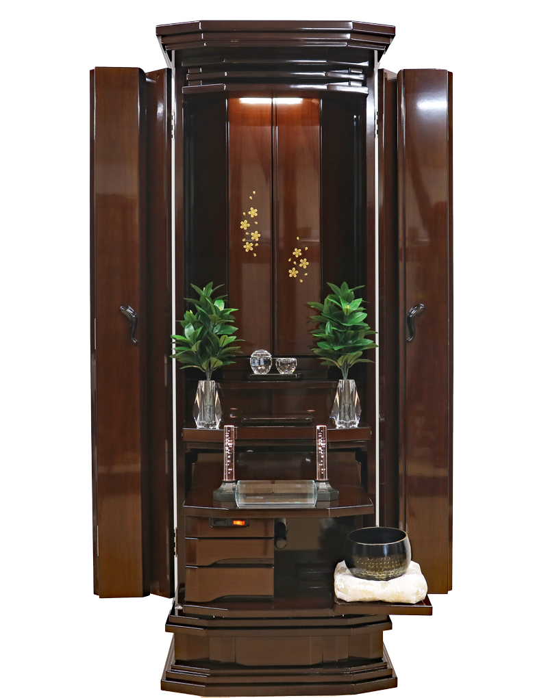 創価学会 家具調仏壇 「舞」 ウォールナット:現品限り大特価：発売しました！