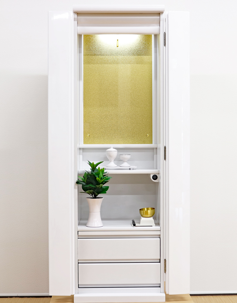 創価学会 家具調仏壇 「ルーチェ」 ホワイト:販売します！