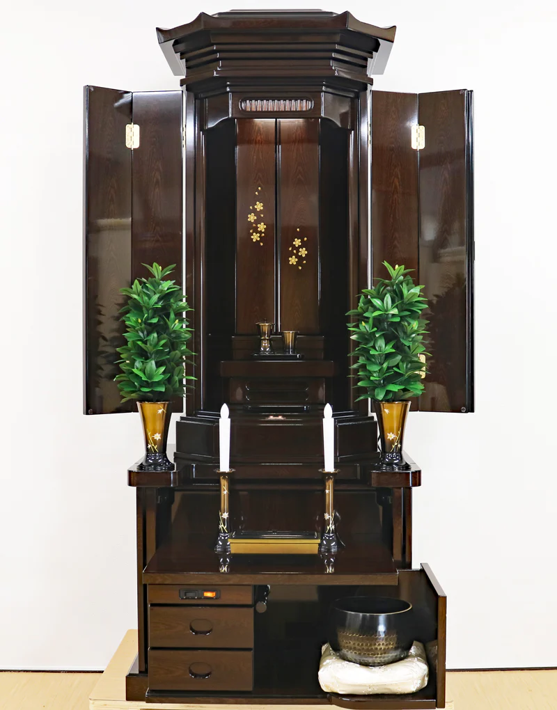 創価学会 厨子型仏壇 「翔」 鉄刀木:現品限り:超大特価販売中です！会場・拠点に最適な仏壇です